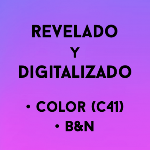 Revelado y Digitalizado: Color (C41) y B&N